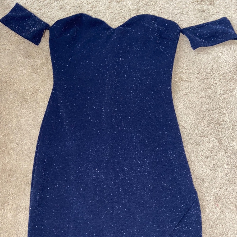 Glitter off the shoulder Party Dress